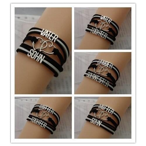 Love mutter tochter bracelet mutter love sohn bracelet mensch mutter bangles custom bracelet