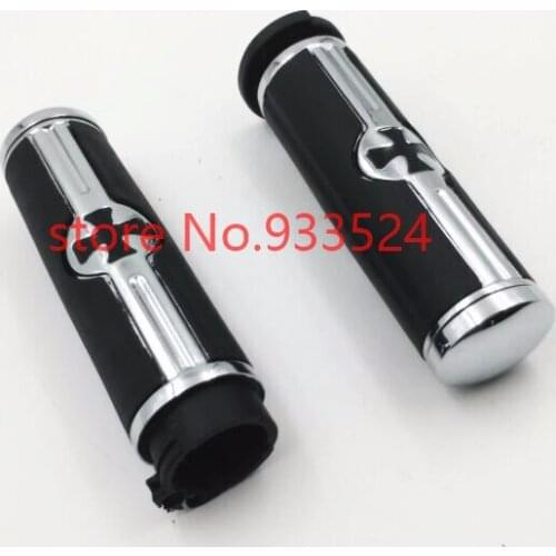 Motorcycle 1" 25mm Handlebar Throttle Hand Grips For Harley Sportster Honda1200 883 Cafe Racer Old School Bobber Touring