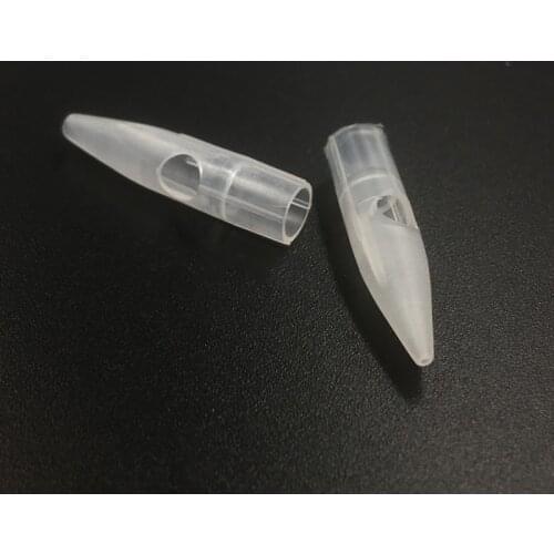 100 Pcs Disposable 1 PRONG ROUND NEEDLE CAPS Permanent Makeup Machine Tattoo machine Tips For Merlin mosaic dragon giant Machine