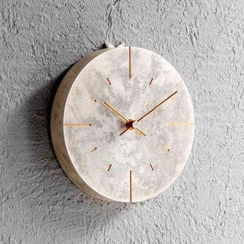 Living Room Wall Clock Modem Design Luxury Cpper Vintage Distressed Expensive Living Room Chic Watch Reloj Pared Home Decor