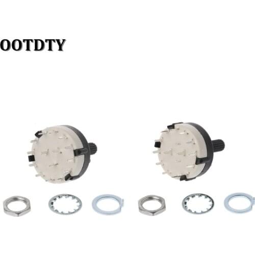 OOTDTY 2 Pole 6 Way / 3 Pole 4 Way Rotary Switch - Good Quality - 1st CLASS POST