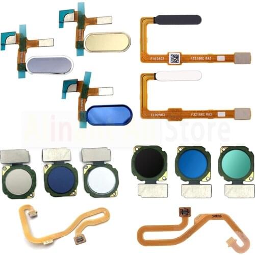 Original Back Home Key Fingerprint Sensor Flex Cable For Huawei Honor 9 9i 9X Lite Touch ID Fingerprint Flex Cable Phone Parts