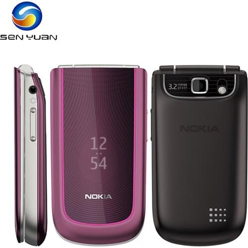 Orignal Nokia 3710F 3G Mobile Phone Unlocked 2G GSM 2.2'' 3710 Fold Flip CellPhone With English Russian Arabic Hebrew Keyboard