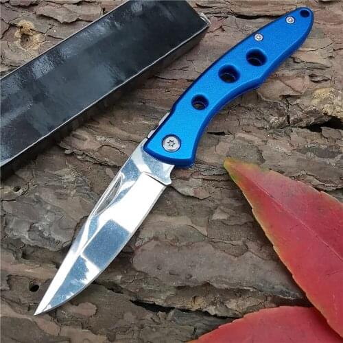 Outdoor Tactical Camping Hunting Survival Pocket Folding Knife Mini Knife Ring Portable Stainless Tools Gifts