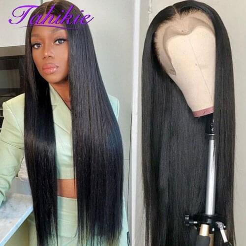 13x4 Lace Frontal Wig Straight Lace Front Wig Transparent Brazilian Wigs For Women Human Hair 4x4/5x5 Lace Closure Wig Tahikie