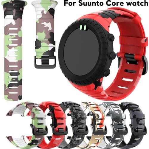 Sports Rubber Watch Band For Suunto Core Classic Replacement Soft Silicone Wrist Band For Suunto Core Smartwatch Strap