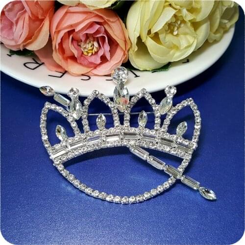 GrandBling Luxury Handmade Jewelry Bling Crystal Brooch as the Unique Gift for Lady Queen