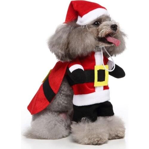 Christmas Dogs Santa Dog Coats Jacket Dogs Clothes Xmas Special Events Costume Novelty Pet Party Cosplay Apparel Outfit Clothing