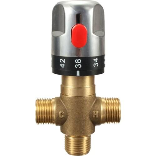 Pipe Thermostat Faucet Thermostatic Mixing Valve Bathroom Water Temperature Control Faucet Cartridges,Solar Water Heater Thermos