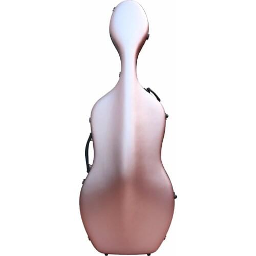 Yinfente pink Cello Case 4/4 Carbon Fiber Composite Material Light/Strong 3.6KG