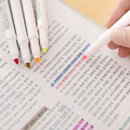 1pcs childrens art supplies painting pen double-end pen hook line pen Highlighter