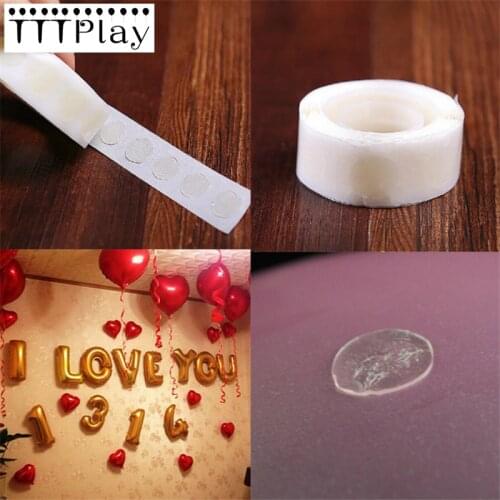 100pcs/roll New Removable Stickers Balloons Glue Wholesale Wedding Decoration Happy Birthday Party Supplies Balloons Accessories
