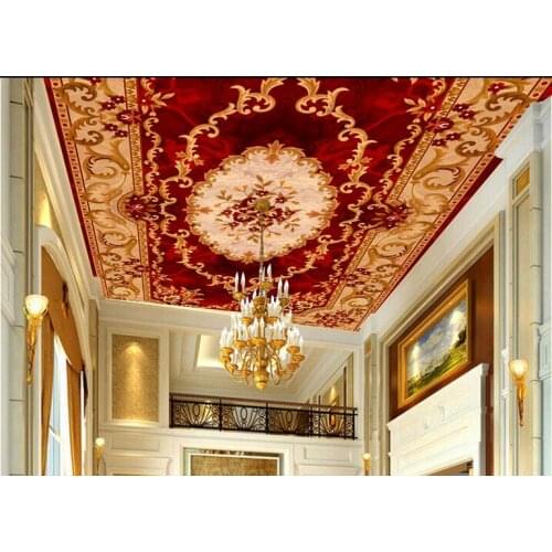 3d wall murals wallpaper Europe style Wallpapers for living room ceiling customize size Ceiling non woven wallpapr