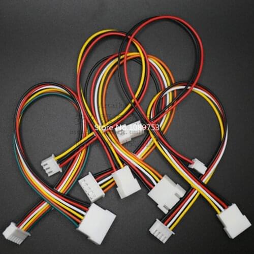 5pcs XH2.54 Extension Line 2/3/4/5/6p XH 2.54mm Male To Female Connector With 10/20/30cm Cable 26AWG