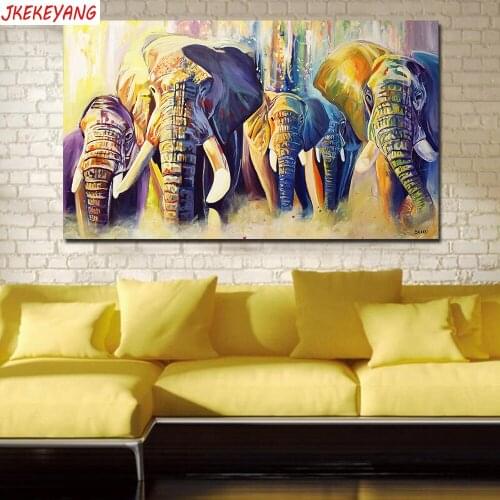 5D DIY square/round Diamond Painting Elephant Cross Stitch Diamond Embroidery Pattern Rhinestone home decor J2258