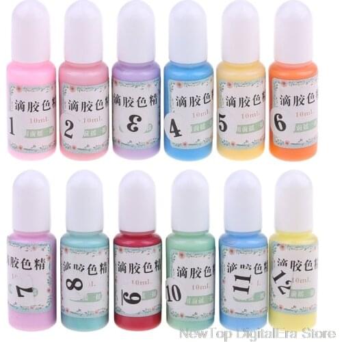 12 Bottles Liquid Macaron Candy Color Resin Pigment Dye Resin Epoxy Jewelry DIY Jy13 20 Dropship