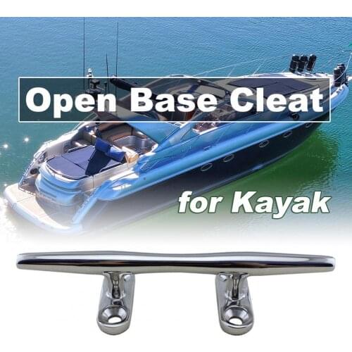 60%HOT6/8 inches Stainless Steel Open Base Boat Rope Dock Cleats Marine Hardware for Kayak