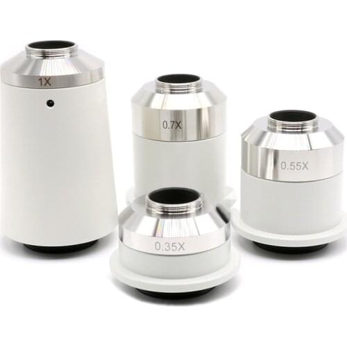 Microscope CCD CMOS Camera C Mount Adapter 0.35X 0.55X 0.7X 0.8X 1X 1.2X Lens Adapter for Nikon Biological Microscope