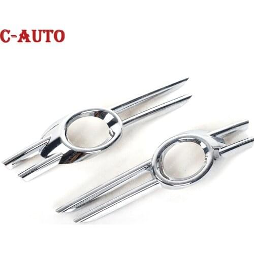 Car Left Right Front Bumper Fog Light Cover Lamp Grille Trim ABS Chrome For Volkswagen Passat CC 2009 2010 2011 Car-styling