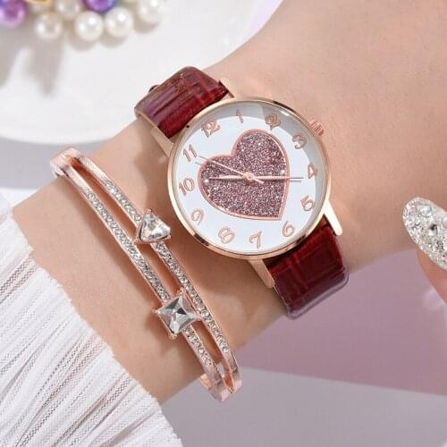 Women Romantic Heart Watches Luxury Fashion Ladies Magnetic Strap Quartz Watches Clock Love Shape Quartz Watch Bracelet