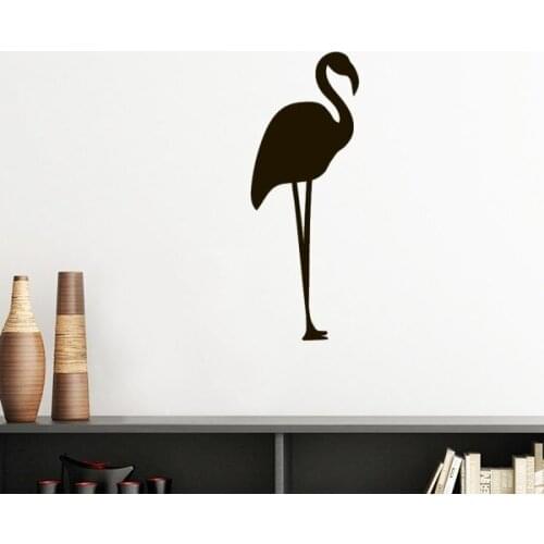 Black Flamingo Cute Animal Portrayal Silhouette Removable Wall Sticker Art Decals Mural DIY Wallpaper for Room Decal