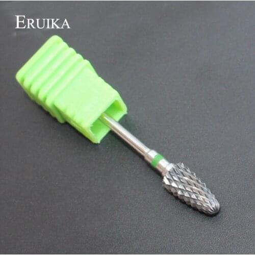 ERUIKA Green C Carbide Nail Drills Bit Nail File Electric Drill Milling Cutter for Manicure Remove Dead Skin Nail Art Tools