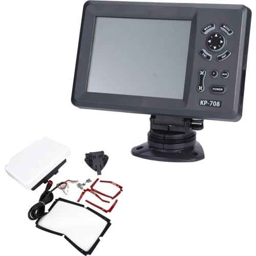 GPS Chart Plotter 7in Navigation Chart Plotter Marine Navigator with Colorful LCD Internal GPS Antenna Navigation Positioner