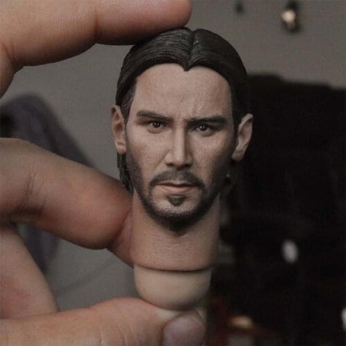 1/6 Scale Keanu Reeves Head Model In the Short Hair for 12''Figures DIY