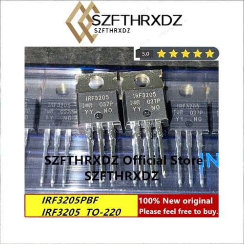 100% new original IRF3205PBF TO220 IRF3205 TO220 Origin Mexico MOSFET MOSFT 55V 110A 50PCS/Tube (10PCS)