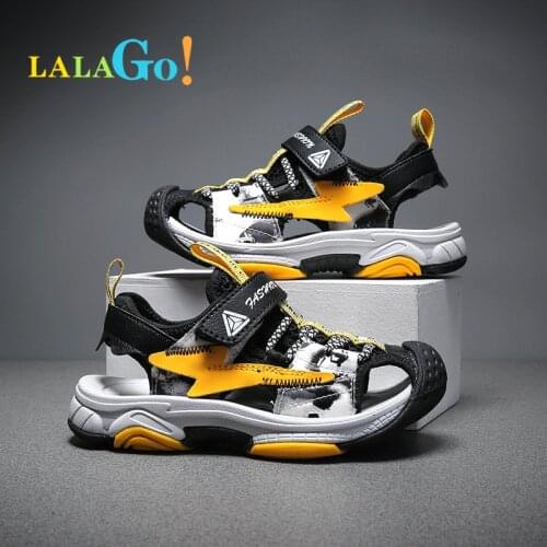 2021 Boys Sandals Kid Sandals Children Shoes Cut-outs Rubber School Shoes Breathable Close Toe Casual Boy Sandals Summer