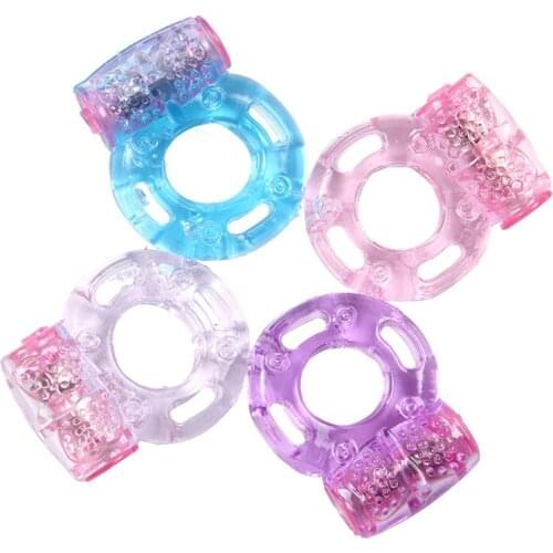 Silicone Elastic Cock Delay ring Vibrator for men penis Cockring Vibrating ring Chastity cage Anillo vibrador Toys for couples