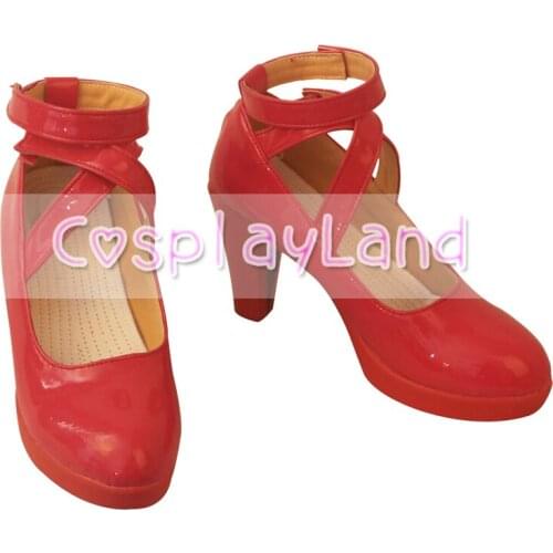 Fate Grand Order FGO Fate Apocrypha Servant Mordred Red Cosplay Boots Shoes Costume Customized Accessories Halloween Party Shoes
