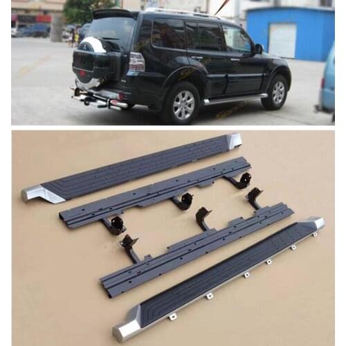 High Quality Pedal Running Board Side Step Bar Door Fixed Nerf For Mitsubishi Pajero V93 V97 2007-2017
