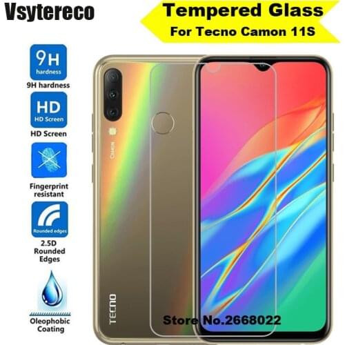 Tempered Glass for Tecno Camon 11S Screen Protector 9H 2.5D Premium LCD Film for Tecno Camon 11S Glass 6.2 Inch