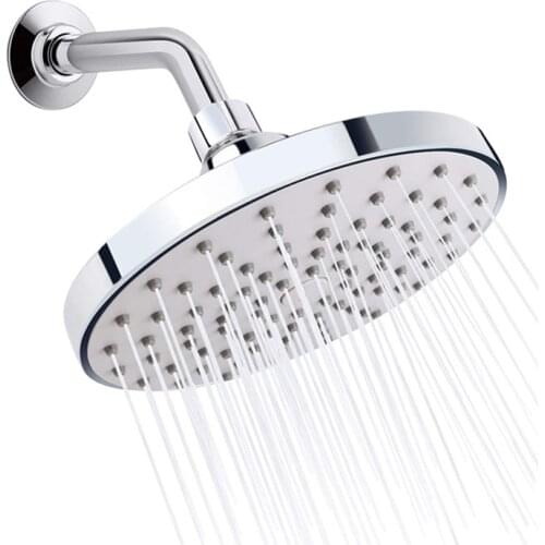 1Pcs Pressure Nozzle Shower Head ABS Bathroom Accessories High Pressure Water Saving Rainfall Shower Head