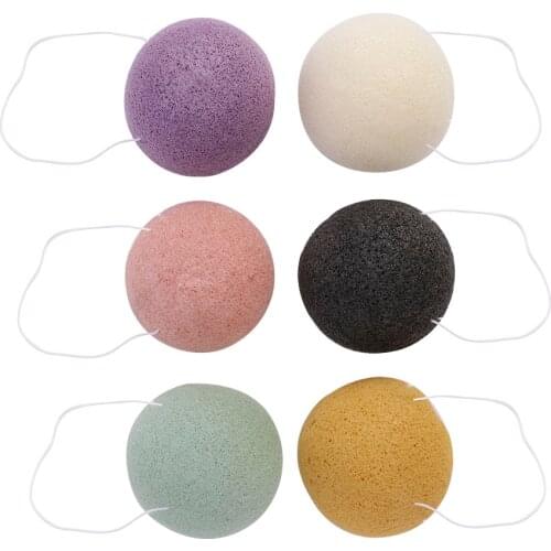 1Pcs Bamboo Charcoal Cleanser Sponge Natural Konjac Cosmetic Puff Makeup Facial Cleaning Tool Smooth Beauty Essential Konnyaku