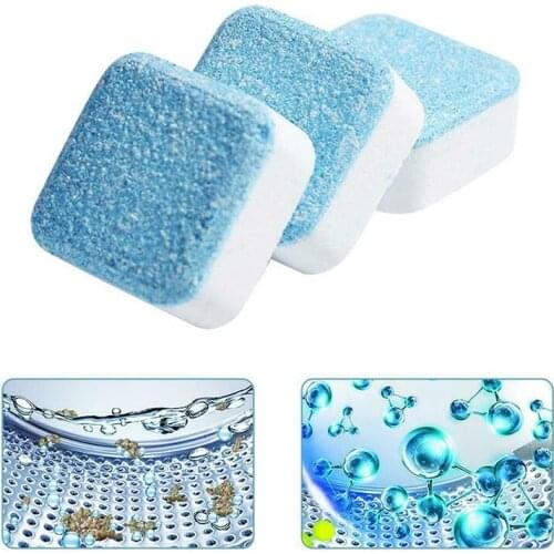 10pcs Washing Machine Effervescent Tub Bomb Cleaner Remover Deodorant Home Deep Cleaning Remove Dirt Effervescent Tablets