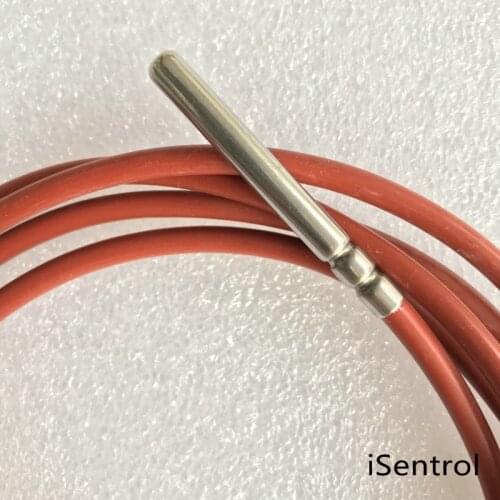 4 Wire PT100 Temperature Sensor 4 Wire with Silicone Gel Coated 1.5Meters Probe 45mm*5mm -50-180 centigrade RTDs