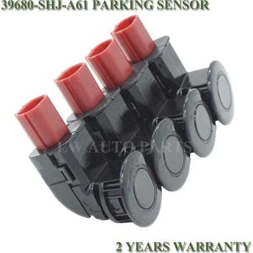 4pcs 39680-SHJ-A61 PDC Parking Sensor For Honda CR-V Odyssey 04-13 Black
