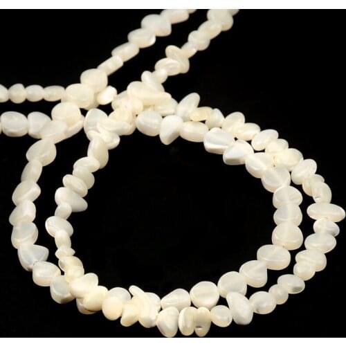 White Natural Irregular Shell Stone Bead Charm Loose Spacer Beads For Jewelry Making DIY Bracelet Necklace Earrings Wholesale