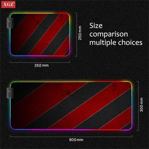 XgzLED Deceleration Belt Map Large Mouse Pad Desktop Keyboard Desk Pad Anti-skid Pad Mouse Pad RGB Mouse Pad Backlit Mouse CsGo