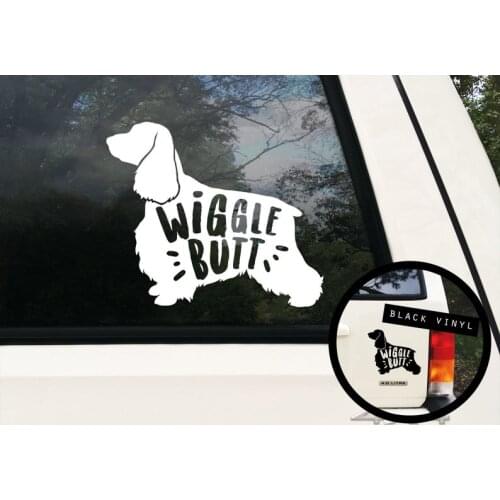 Black/Sliver Springer Spaniel Bumper Sticker Springer Spaniel Decal Dog Lover Gift Dog Show Sticker Show Dog S605