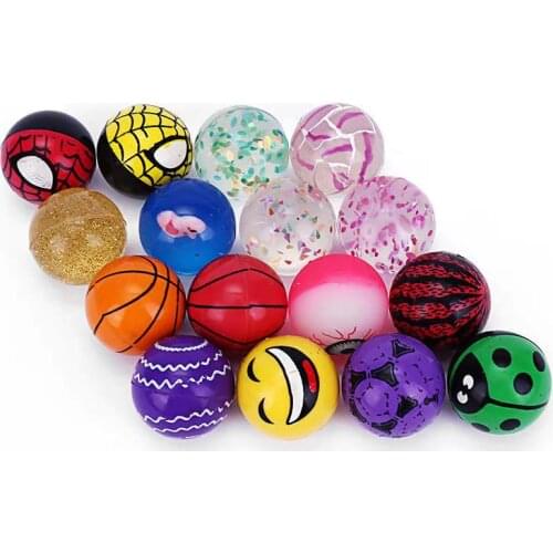 45mm baby toy rubber bouncing ball for kids and children pop jumping gift Free Shipping