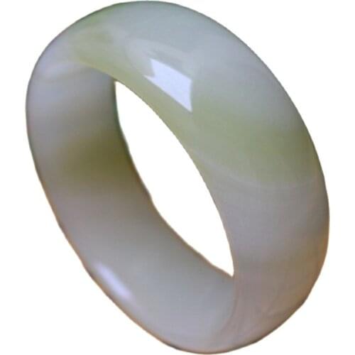 Blue and white jade bracelet, Afghanistan widened jade bracelet, bracelet, female bracelet, for relatives and friends