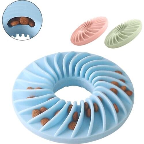 Interactive Molar Toy Pet Cleaning Teeth Rubber Dog Dispenser Container Puppy Flying Disc Leakage Food Training Play Treat Toys