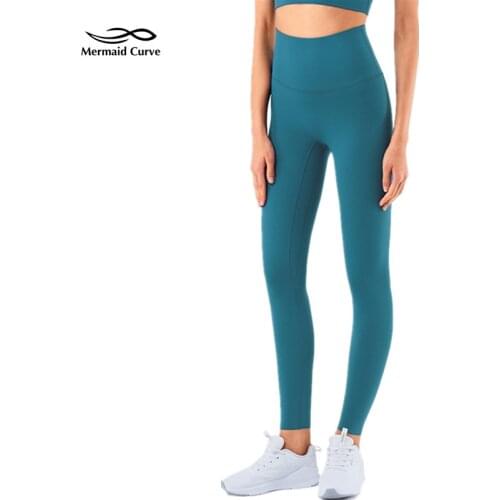 Mermaid Curve 2021 New Pilates Female High Waist No T line Fitness Leggings Stretch Tight Running Comfortable Soft Yoga Pants
