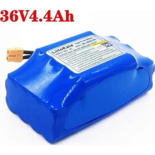 LiitoKala 36V 4.4ah 5.2ah rechargeable li-ion battery pack lithium ion for electric self balance scooter hoverboard unicycle