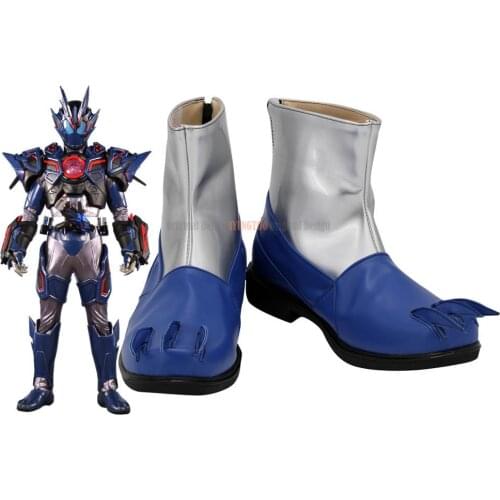 Kamen Rider Vulcan Cosplay Boots Masked Rider Vulcan Leather Shoes Cosplay Custom Made Any Size