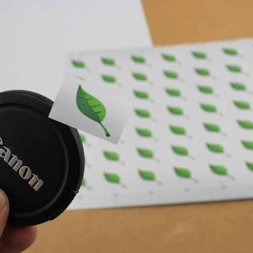 Customized CMYK printing logo fasson label good quality adhesive art paper sticker