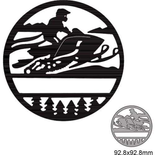 Metal Cutting Dies Airship Round Frame For DIY Scrapbooking Decorative Card Making Embossing Craft 2021 New